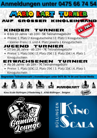 Filmplakat Mario Kart Turnier 2024